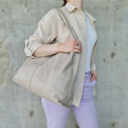 Женская мягкая кожаная сумка хобо 0104-10 - Cidirro фото 4