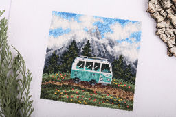 Klart набор для вышивания 8-512 Путешествие на колесах 10 х 10 см  фото 4