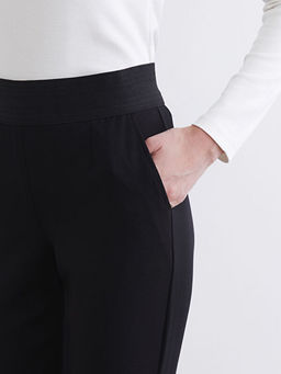 Beli Lastikli Krep Kad?n Pantolon