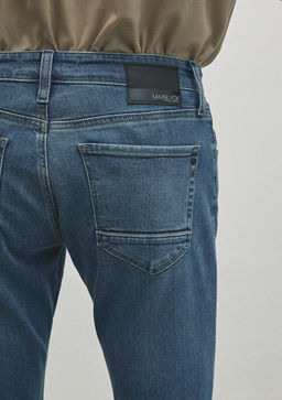 Martin Mavi Black Puslu Ac?k Mavi Jean Pantolon  фото 7