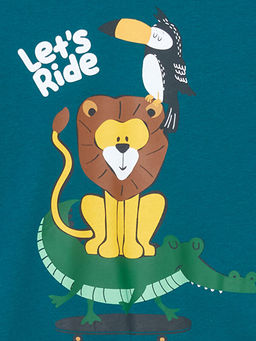 Bisiklet Yaka Erkek ?ocuk Pijama Tak?m?