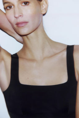 VESTIDO MIDI ENTALLADO / Negro - Zara фото 5