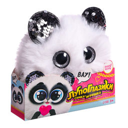 Мягкая игрушка-сумка Лупоглазики. Панда, 15 см, 3+ - Happy valley фото 8