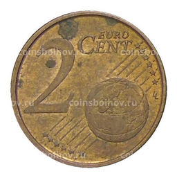 Монета 2 евроцента 2001 года Испания