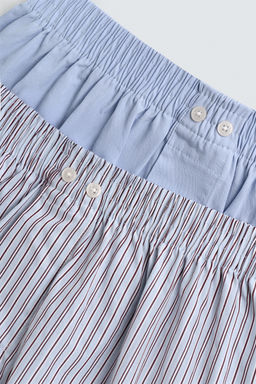 2-PACK OF COMBINED POPLIN BOXERS
