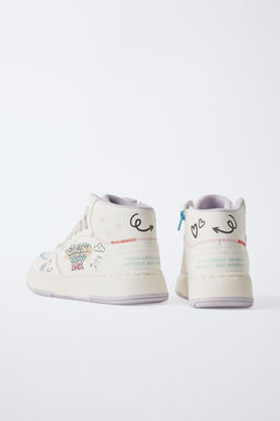 GRAFFITI HIGH-TOP SNEAKERS - Zara фото 5