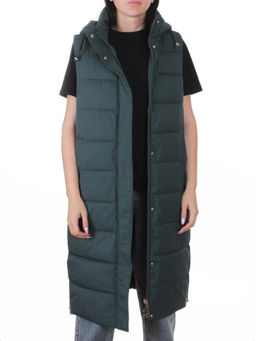 817 DK. GREEN Жилет утепленный зимний женский (150 гр. холлофайбер)