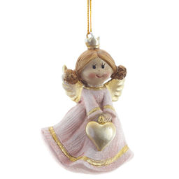 Фигурка декоративная подвесная "Ангел", L5 W4,5 H7 см, 2в.
