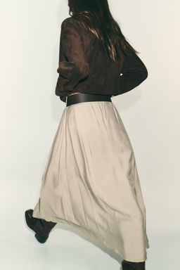 BELTED MIDI SKIRT - Zara фото 6