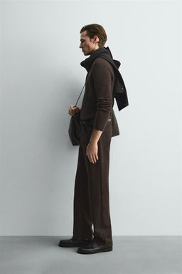 WAXED FINISH STRAIGHT-LEG JEANS - Zara фото 4