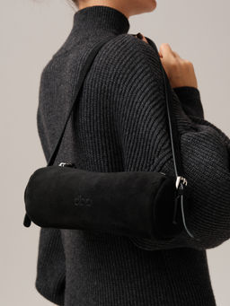 Замшевая сумка Tube DBR 31343 черный велюр