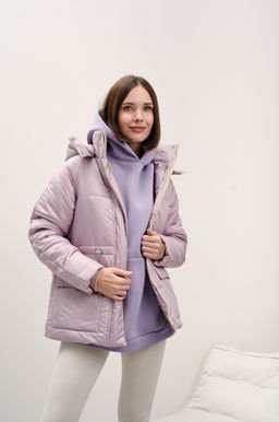 Куртка женская зимняя "Лео" пудра