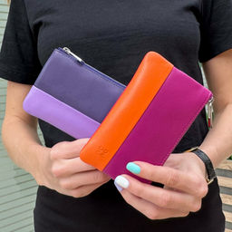Итальянская кожаная ключница DuDu серии Kimolos | лиловый - Dudubags фото 3
