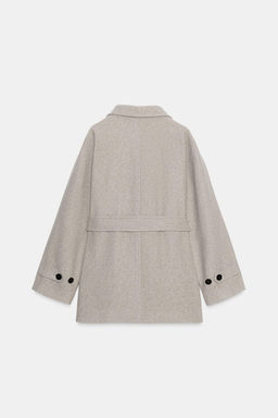 SOFT DOUBLE-POSITION COLLAR COAT - Zara фото 7
