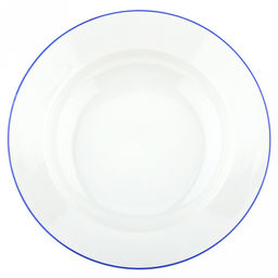 Тарелка глубокая фарфоровая Озеро д240мм, 500мл, h45мм, гладкий край, отводка краской (Россия)