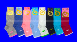 Цена за 10 пар. Золотая Игла носки женские спортивные с лайкрой с-1111