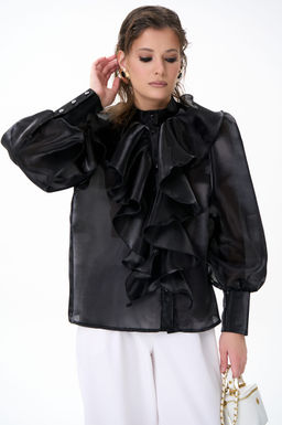 Рубашка Алиша (черный) - Эльза фото 23