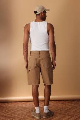 TRENDYOL MAN Camel Parca Dikisli Genis Kot Sort & Bermuda TMNSS25SR00038 - Trendyolmilla фото 4