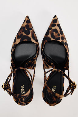 ANIMAL PRINT SLINGBACK HIGH HEELS - Zara фото 12