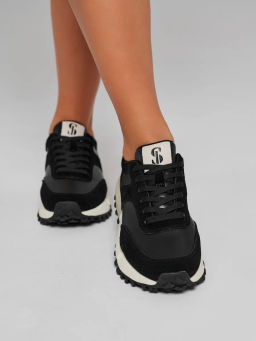 Кроссовки женские черные, н/к 1102-1 - SOFIT фото 5