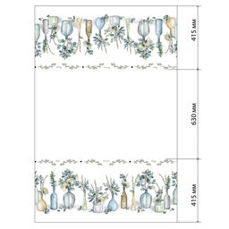 Скатерть Этель Flower mood 146х180см, 100% хл, репс 210 г/м2  фото 2