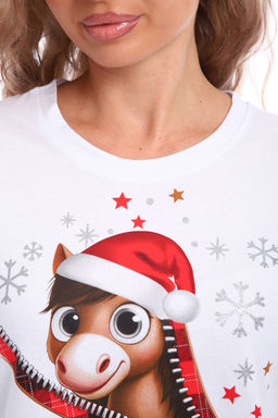 Пижама женская новогодняя Лошадка