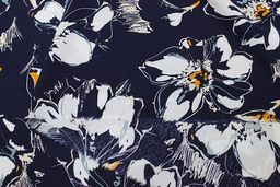 Штапель Селестина цв.чернильный, ш.1.45м, вискоза-100%, 90гр/м.кв - Купава фото 12