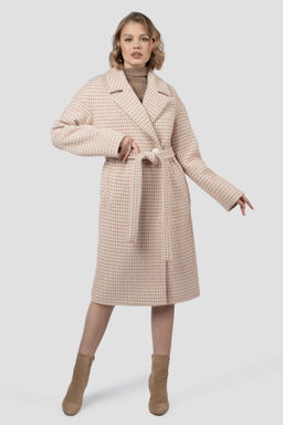 01-12117 Пальто женское демисезонное (пояс)