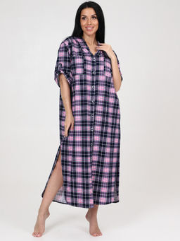 5116 ПЛАТЬЕ (Розовая клетка) - А-дина фото 2