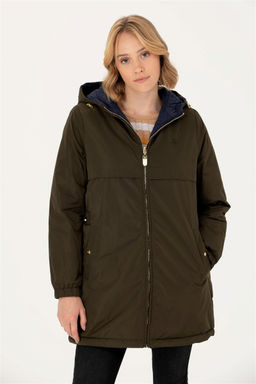 U. S. Polo Assn Женское пальто цвета хаки - U.s. polo assn фото 3