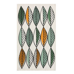 Кухонное полотенце «Доляна. Листья», 28×46 см, 100% хлопок, вафля 160 г/м²