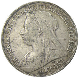 Монета 1 крона 1896 года Великобритания