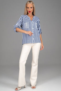 Рубашка Кристэль (полоска/стразы) - Эльза фото 6