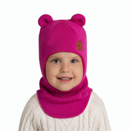 Шапка-шлем Мишка вязаный двухслойный (полушерсть) - Elfoxo фото 6