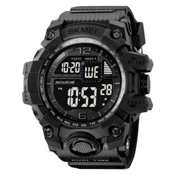 Часы наручные Skmei мужские электронные спортивные 2245black-black