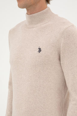 Erkek Slim Fit Bo_azl_ Ta_ Melanj Basic Kazak - U.s. polo assn фото 7