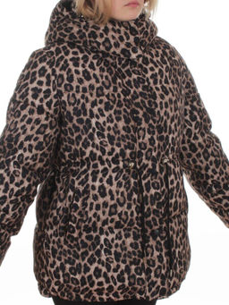 SJ 2251 BROWN /LEOPARD Куртка зимняя женская (200 гр. холлофайбер) - Fashion фото 2