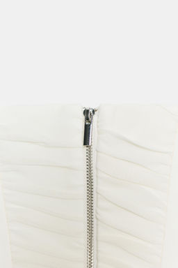 TOP CORSETERO COMBINADO TUL / Blanco roto - Zara фото 7