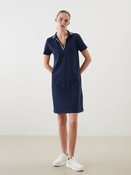 Polo Yaka A Kesim Pike Mini Elbise