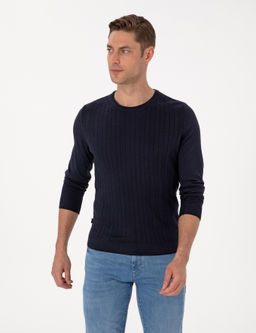 Laciver Slim Fit Bisiklet Yaka Triko Kazak - Pierre cardin фото 3
