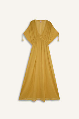 Fall in Love Regular Fit Pamuklu Plaj Elbisesi - Defacto фото 6