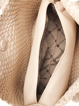 LACCOMA сумка СУ1033-слоновая кость эко кожа хлопок  фото 5