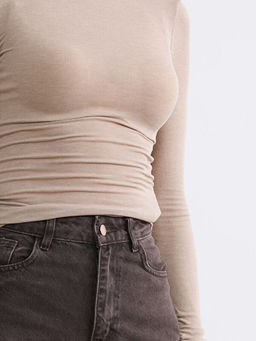 Wideleg Kad?n Jean Pantolon