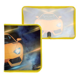 Папка для тетрадей А5, 180 х 230 х 25 мм, молния вокруг, пластиковая 0.5, ПМ-А5-04 Calligrata Тачка  фото 2