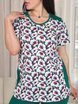 Костюм женский К-223 (кулирка) Индиго - Elenatex фото 16