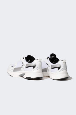 Женские спортивные туфли из искусственной кожи на шнуровке с зубчатой подошвой - Defacto фото 3