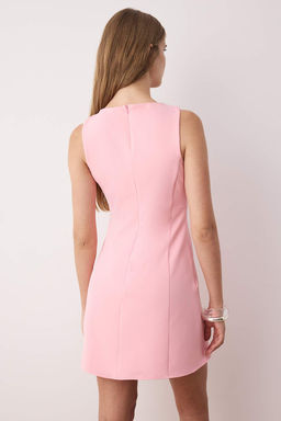 TRENDYOLMILLA Siyah A Kesim Mini Dokuma Elbise TWOAW25EL00192 фото 4