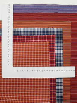 Набор тканей для рукоделия Пестрядь этнографическая под домоткань №1, 45*30 см, 6 шт - Купава фото 3