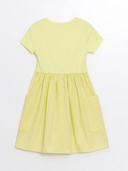 Bisiklet Yaka K?sa Kollu K?z ?ocuk Elbise - Waikiki фото 2