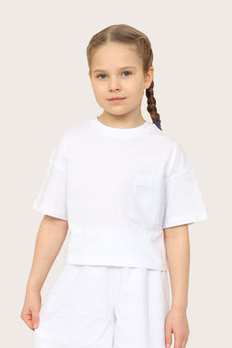 CRB wear/ CSJG 63798-20-399 Футболка для девочки,белый/Ex.Cherubino